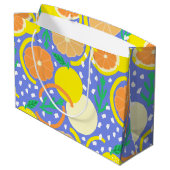 Zesty Citrus Fruit Summer Amalfi Coast Groot Cadeauzakje (Achterkant Gekanteld)