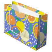 Zesty Citrus Fruit Summer Amalfi Coast Groot Cadeauzakje (Voorkant Gekanteld)