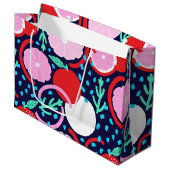 Zesty Citrus Fruit Summer Midnight Market Groot Cadeauzakje (Voorkant Gekanteld)