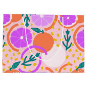 Zesty Citrus Fruit Summer Pink Lemonade Groot Cadeauzakje (Achterkant)