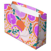Zesty Citrus Fruit Summer Pink Lemonade Groot Cadeauzakje (Achterkant Gekanteld)