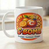 Zesty Citrus Pop Art C-Bomb Tea Mix Koffiemok