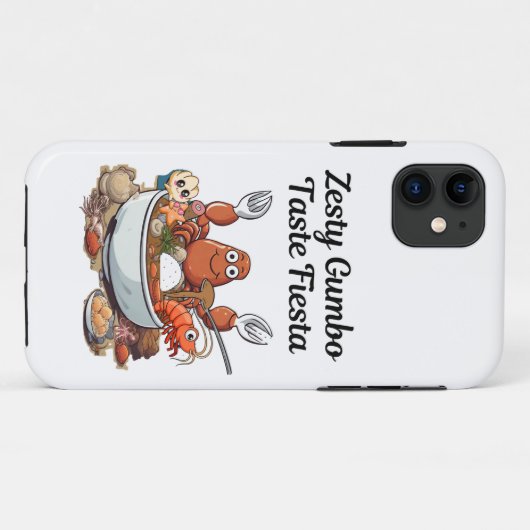 Zesty Gumbo Taste Fiesta Case-Mate iPhone Case (Achterkant (horizontaal))