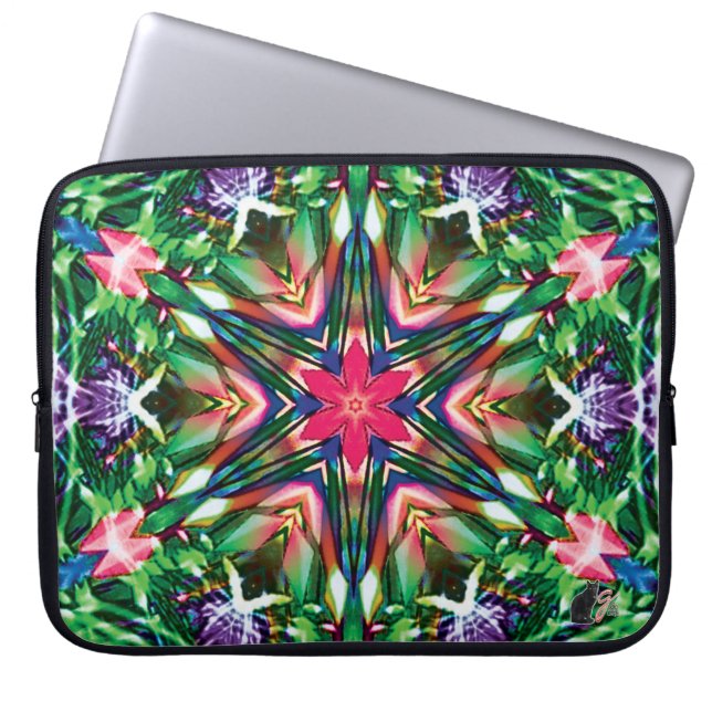 Zesty Kaleidoscope laptophoes Laptop Sleeve (Voorkant)