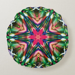 Zesty Kaleidoscope Rond Kussen