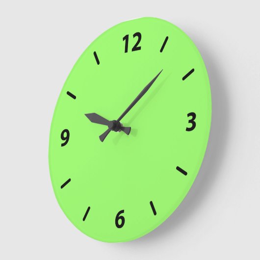 Zesty Key Limoen Kleur Grote Klok (Hoek)