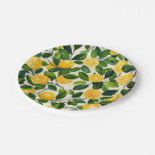 Zesty Lemon Paper Borden Papieren Bordje (Gekanteld)