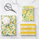 Zesty Lemon Waterverf Inpakpapier Vel<br><div class="desc">Licht uw geschenken op met onze Zesty Lemon Waterverf Wrapping Paper Sheets. Met levendige citroenillustraties in verfrissende waterverf tinten legt dit ontwerp de essentie van de zomerse lust en charme vast. Perfect voor het toevoegen van een levendige,  vrolijke touch aan elk cadeau!</div>