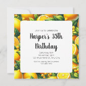 Zesty Lemon Whirl: Een Citrus Symfonie Kaart (Achterkant)