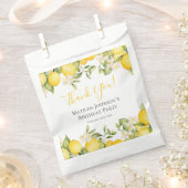 Zesty Lemons Leuk Geel Verjaardagsfeest Bedankzakje (Geknipt)