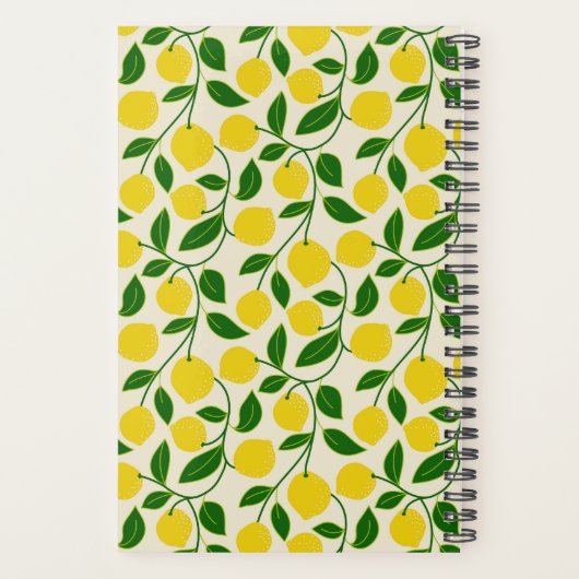 Zesty Lemons Planner (Achterkant)