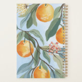 Zesty Oranje citrusboom botanische fruitboomgaard Planner (Achterkant)