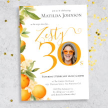 Zesty Oranje foto 30e verjaardagsfeestje