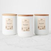 Zesty Sinaasappel Marmalade Bloemen Honing Bijen E Voedselcontainer Etiket (Flessen)