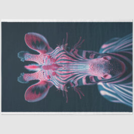 Zesty Vibrant Roze Gekleurde Zebra Decoupage Tissuepapier