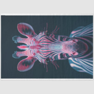 Zesty Vibrant Roze Gekleurde Zebra Decoupage Tissuepapier