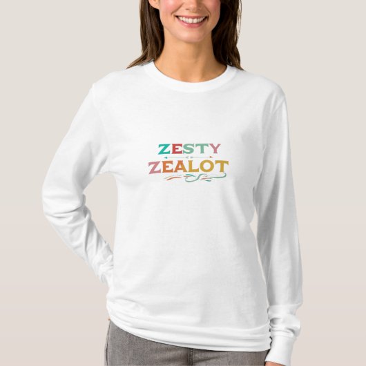 "Zesty Zealot" T-shirt (Voorkant)