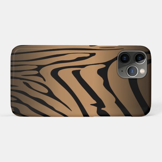 Zesty Zebra Brown Case-Mate iPhone Case (Achterkant (horizontaal))