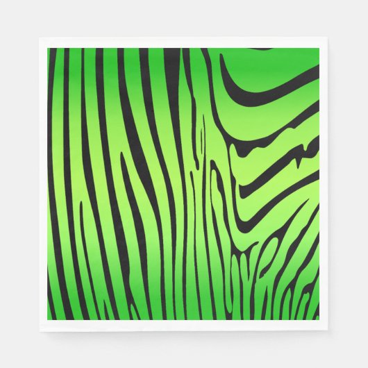 Zesty Zebra Green Servet (Voorkant)