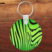 Zesty Zebra Green Sleutelhanger (Achterkant)