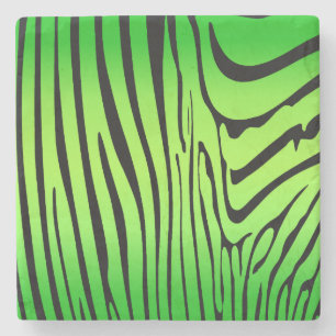 Zesty Zebra Green Stenen Onderzetter