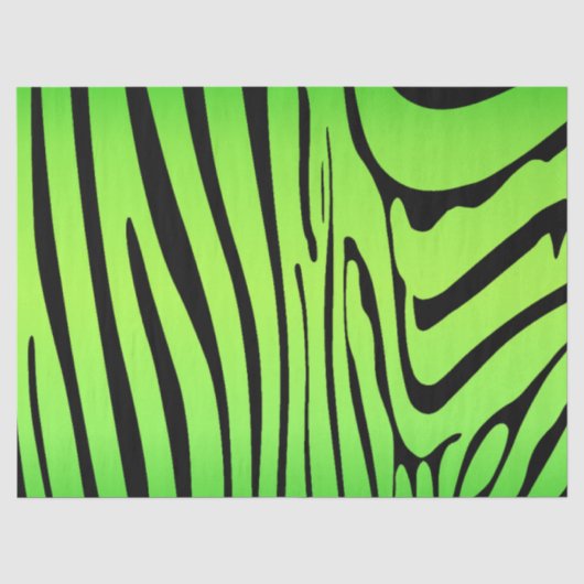 Zesty Zebra Green Tissuepapier (Voorkant)