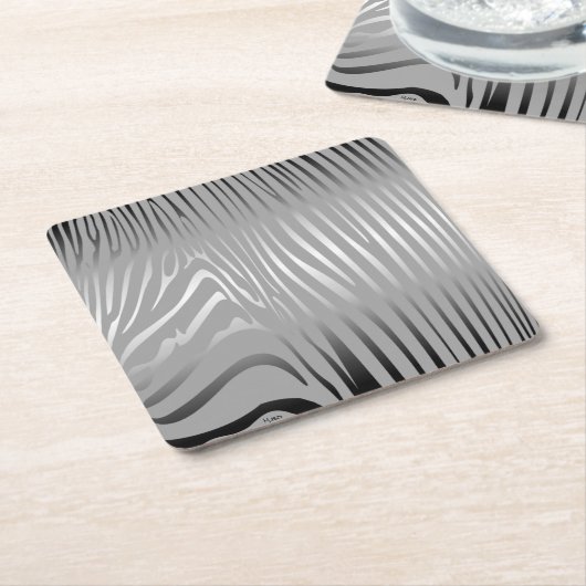 Zesty Zebra Kartonnen Onderzetters (Schuin)