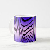 Zesty Zebra Paarse Koffiemok (Voorkant links)