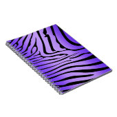 Zesty Zebra Paarse Notitieboek (Rechterzijde)