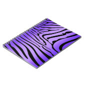 Zesty Zebra Paarse Notitieboek (Linkerzijde)