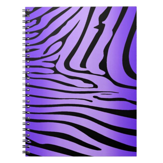 Zesty Zebra Paarse Notitieboek (Voorkant)