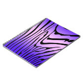 Zesty Zebra Paarse Notitieboek (Linkerzijde)