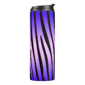 Zesty Zebra Paarse Thermosbeker (Gedraaid links)