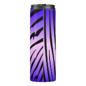 Zesty Zebra Paarse Thermosbeker (Achterkant)