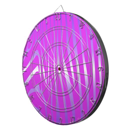 Zesty Zebra Pink Dart Board Dartbord (Voorkant Rechts)