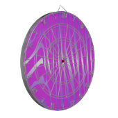 Zesty Zebra Pink Dart Board Dartbord (Voorkant Links)