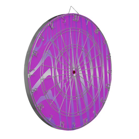 Zesty Zebra Pink Dart Board Dartbord (Voorkant Links)