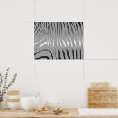 Zesty Zebra Poster (Keuken)