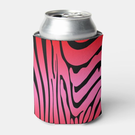Zesty Zebra Red Blikjeskoeler (Blikje Voorkant)