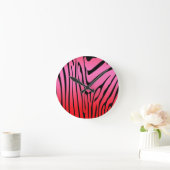 Zesty Zebra Red Ronde Klok (Huis)