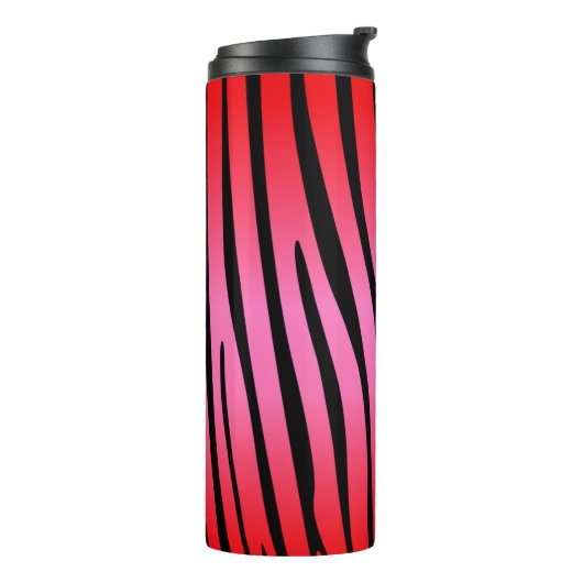 Zesty Zebra Red Thermosbeker (Gedraaid links)