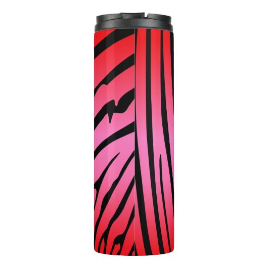Zesty Zebra Red Thermosbeker (Achterkant)