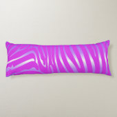 Zesty Zebra roze lichaam kussen (Achterkant)
