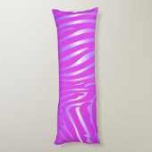 Zesty Zebra roze lichaam kussen (Achterkant (Verticaal))