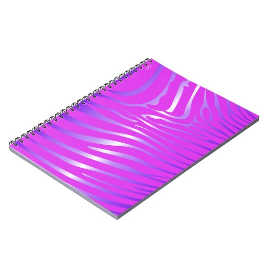 Zesty Zebra Roze Notitieboek (Linkerzijde)