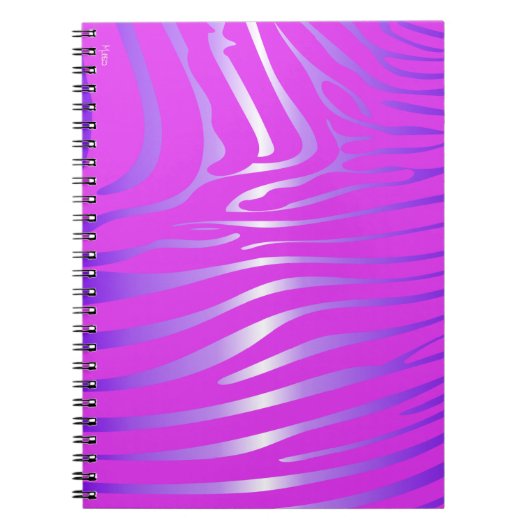 Zesty Zebra Roze Notitieboek (Voorkant)
