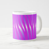 Zesty Zebra Roze Reuzenkoffie Mok (Voorkant rechts)