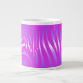 Zesty Zebra Roze Reuzenkoffie Mok (Voorkant)