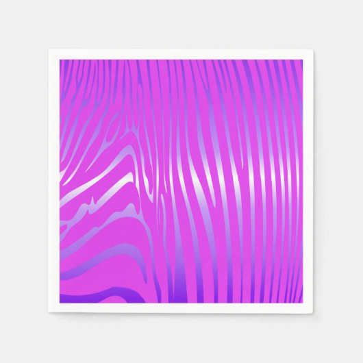 Zesty Zebra roze servetten (Voorkant)