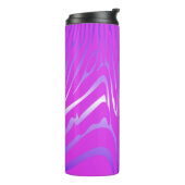 Zesty Zebra roze thermische droogtrommel Thermosbeker (Gedraaid links)